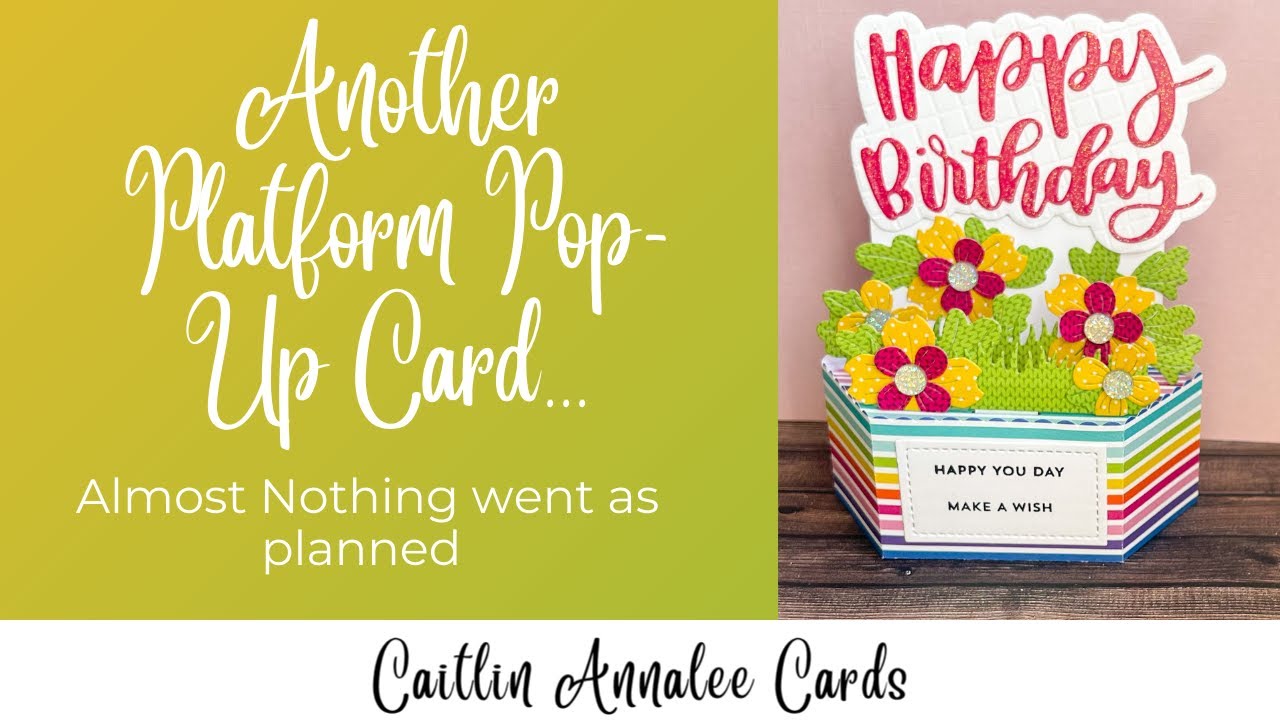 Another Platform Pop Up Card | When things don't go as planned...| Customizing an Interactive Card