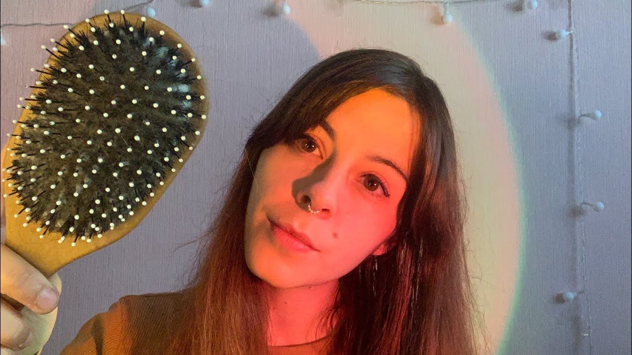 ASMR / HAIRPLAY, hairbrushing , giving you a trim, hair clipping, personal attention 🌸