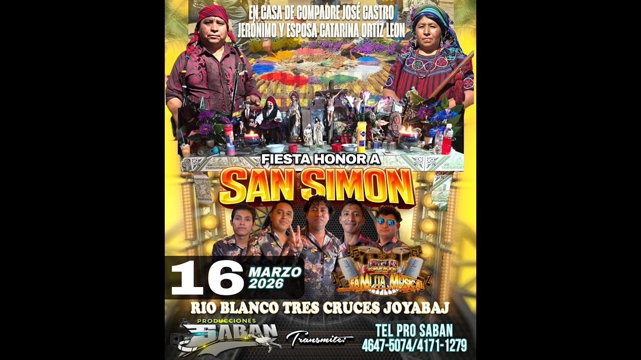 COMPADRE JOSE CASTRO JERONIMO Y ESPOSA CATARINA ORTIZ. FIESTA EN HONOR A SAN SIMON AMENIZA