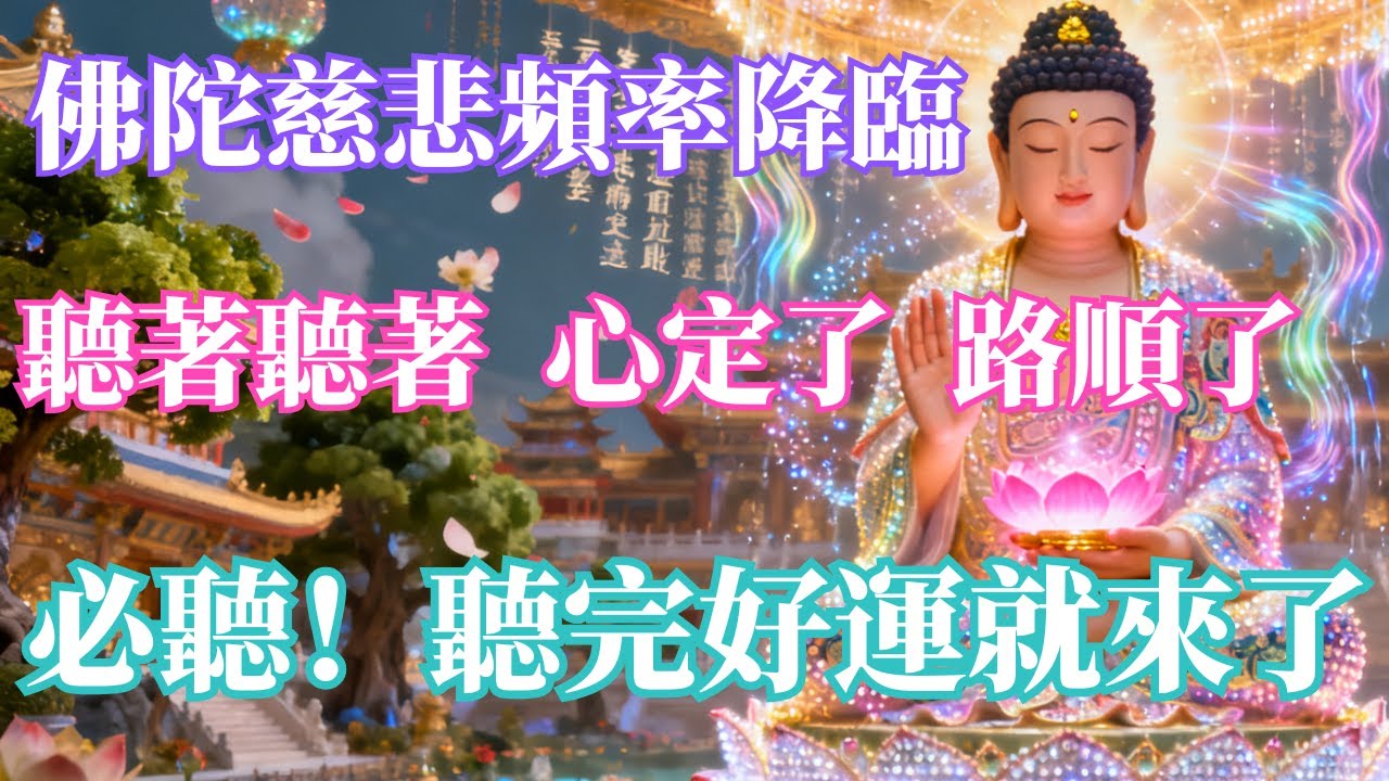 💰 必聽！🙏你會刷到這支影片不是偶然｜佛陀蓮花高頻能量正在為你開運✨聽著聽著，心定了、路順了、好事開始出現💰 宇宙選中你暴富🔥聽完錢就來了