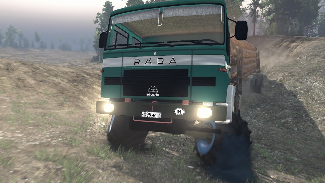 SpinTires обзор мода ( RABA-MAN ) Доработка! Полеты