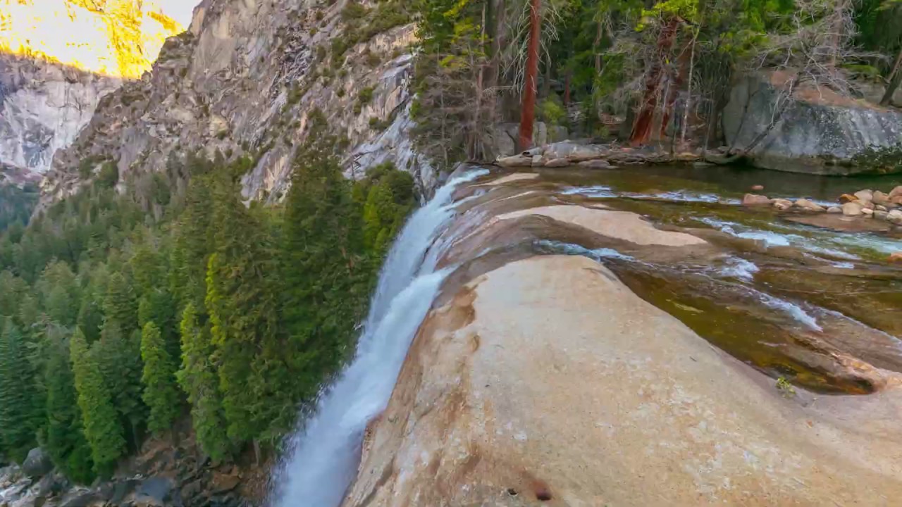 Vernal Falls and Nevada Falls - Yosemite National Park - Hyperlapse