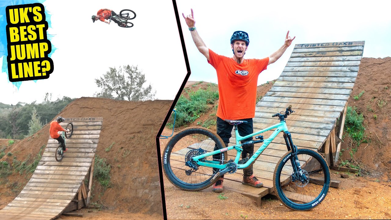 NEW MOUNTAIN BIKE JUMP TRAIL IS THE BEST IN THE UK - BIG JUMPS!