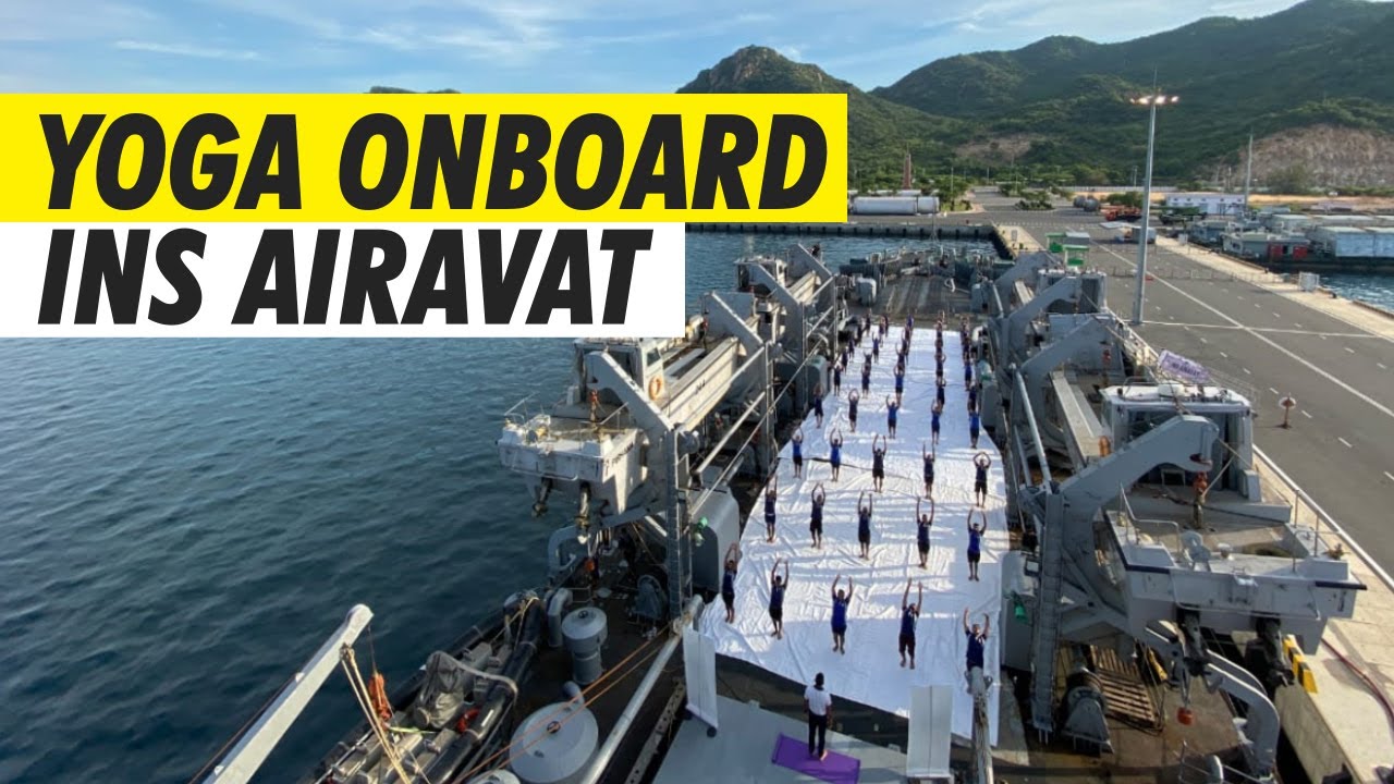 International Yoga Day 2021: Indian Navy personnel onboard INS Airavat perform Yoga | WION