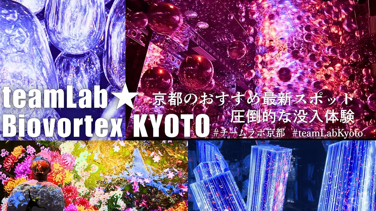 【京都観光】チームラボ京都で圧倒的な没入体験！最新スポットteamLab★Biovortex KYOTO/京都Vlog