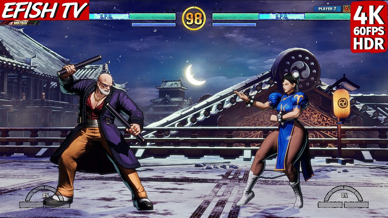 Mr. Big vs Chun-Li (Hardest AI) - Fatal Fury: CotW