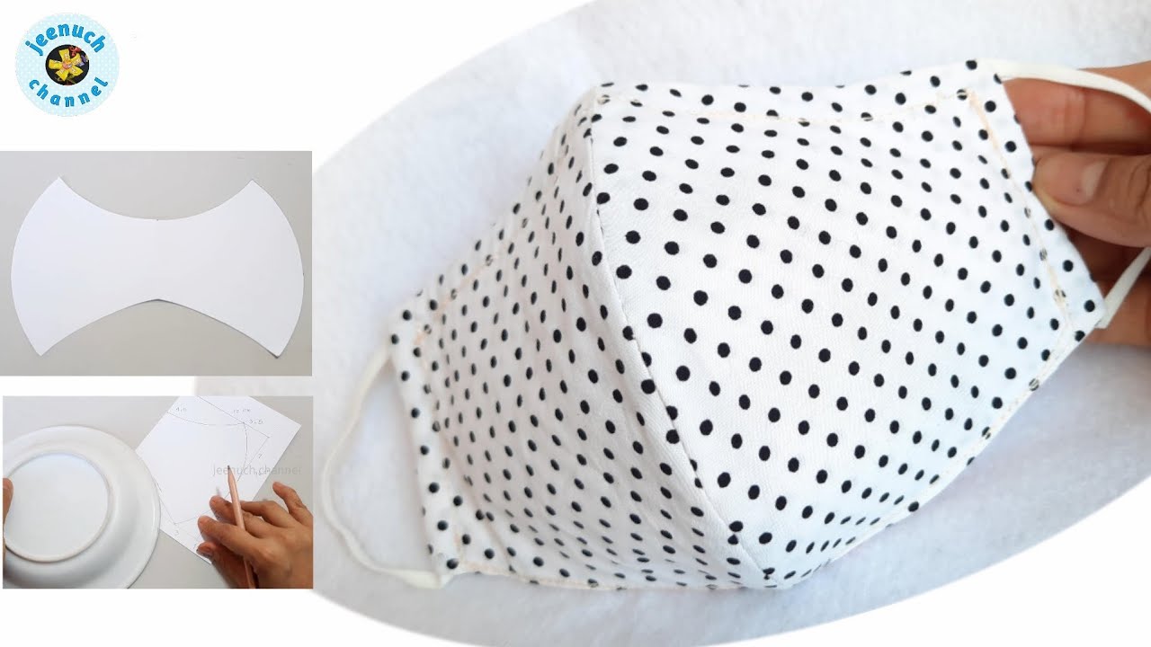 Face Mask Sewing Tutorial How to Make Face Mask with Filter Pocket DIY Cloth face Mask (pattern👇)