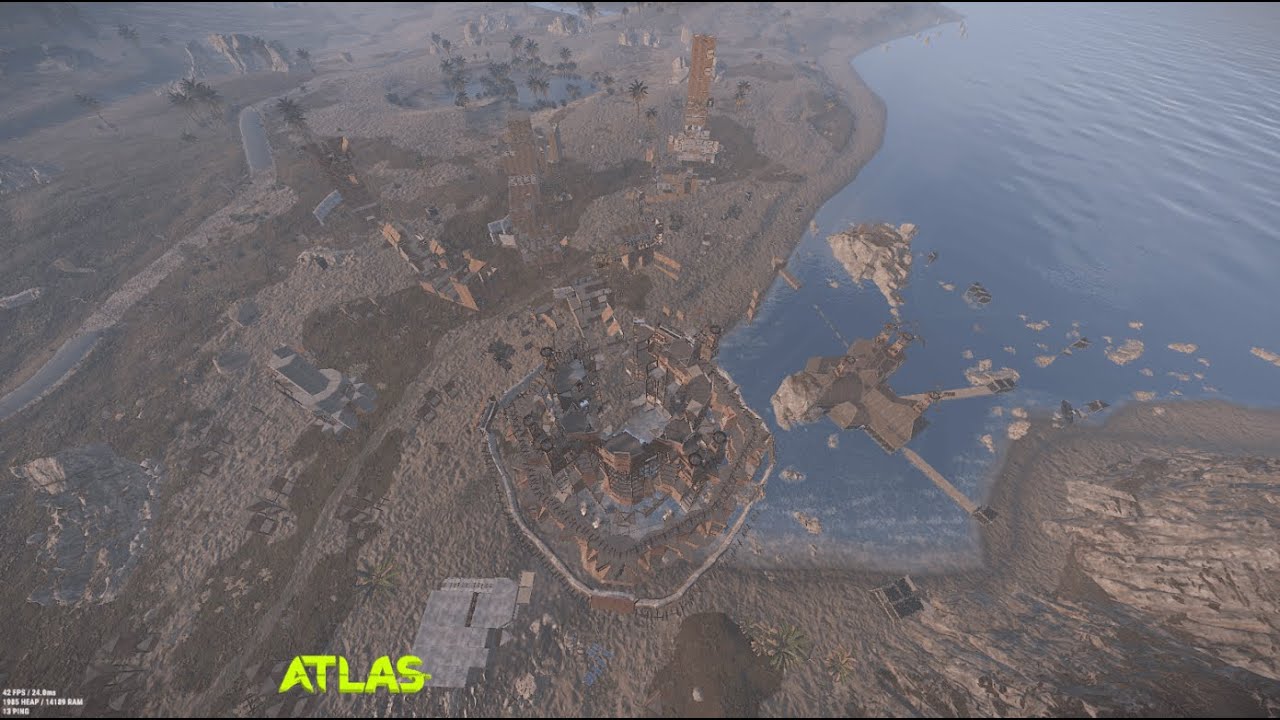 BIGGEST RAID ON ATLAS MEDIUM 2X I 56v12 FOUNDATION WIPE I 1800+ ROCKETS