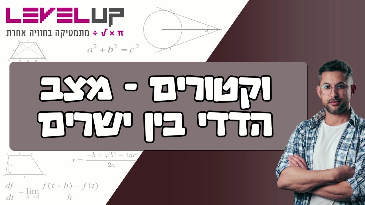 מתמטיקה וקטורים - מצב הדדי בין ישרים 