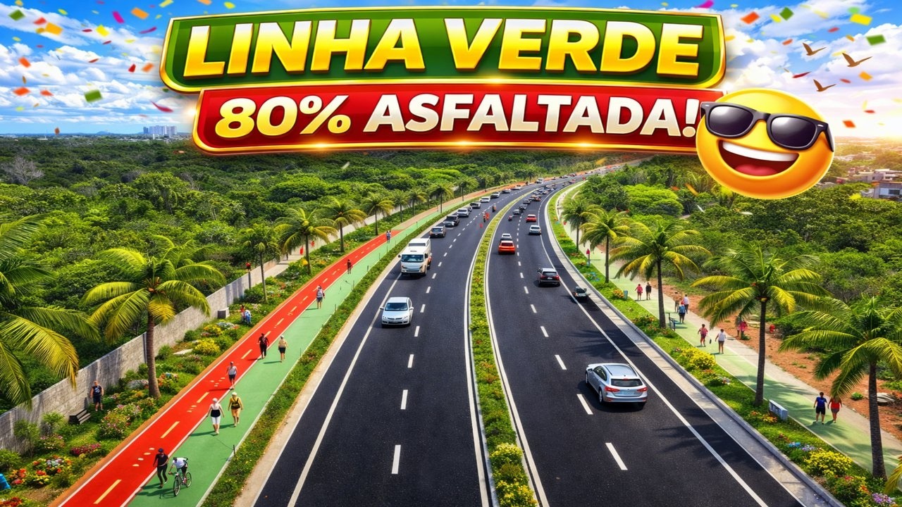 LINHA VERDE EST&Aacute; 80% ASFALTADA E PROMETE MELHORAR O TR&Acirc;NSITO DE MACEI&Oacute;! 