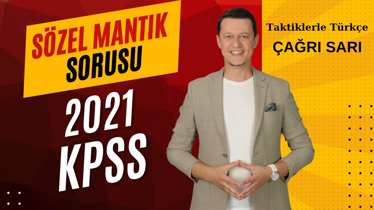 2021 KPSS Sözel Mantık Sorusu 💯