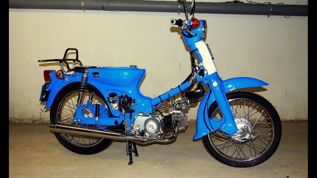 Honda c50 12v Ανακατασκευη στην εργοστασιακη μορφη - Honda C50 1984 restoration. Part 1