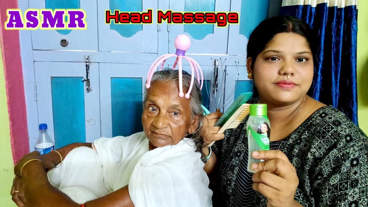 ASMR|| Doing My Grand Mother Head Massage for Sleep (relaxation) @asmrsangi7044