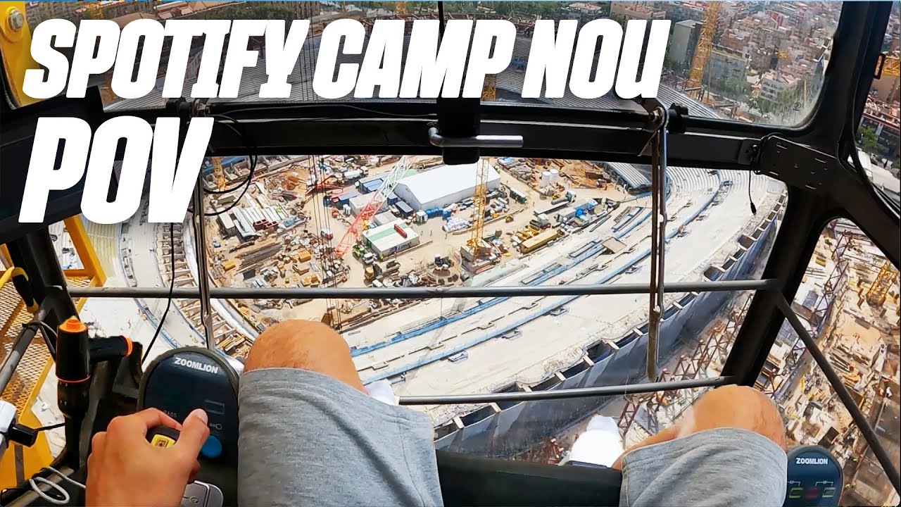 CONSTRUCTION WORKER's POV of the works on SPOTIFY CAMP NOU! AS YOU HAVE NEVER SEEN BEFORE!!! 🤯👷