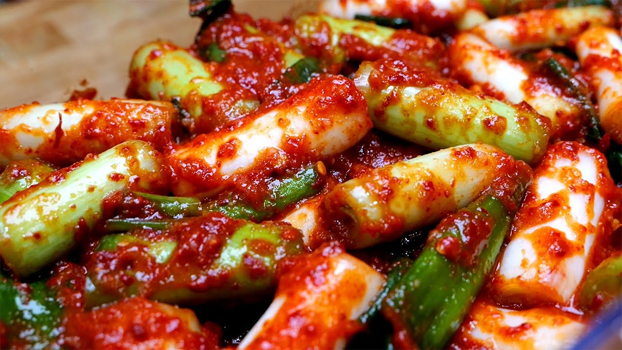 대파김치 가장 맛있게  담그는 비법 알려드립니다