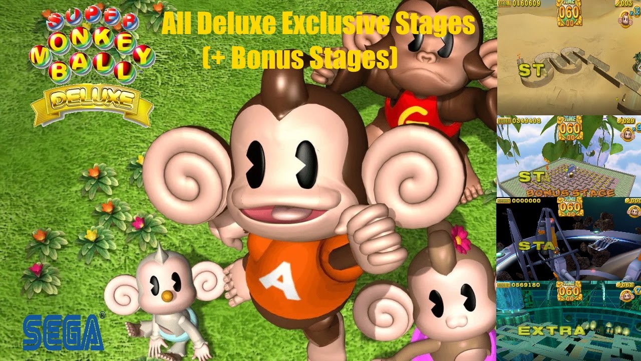 Super Monkey Ball: Deluxe - All Deluxe Exclusive Stages (+ Bonus Stages)