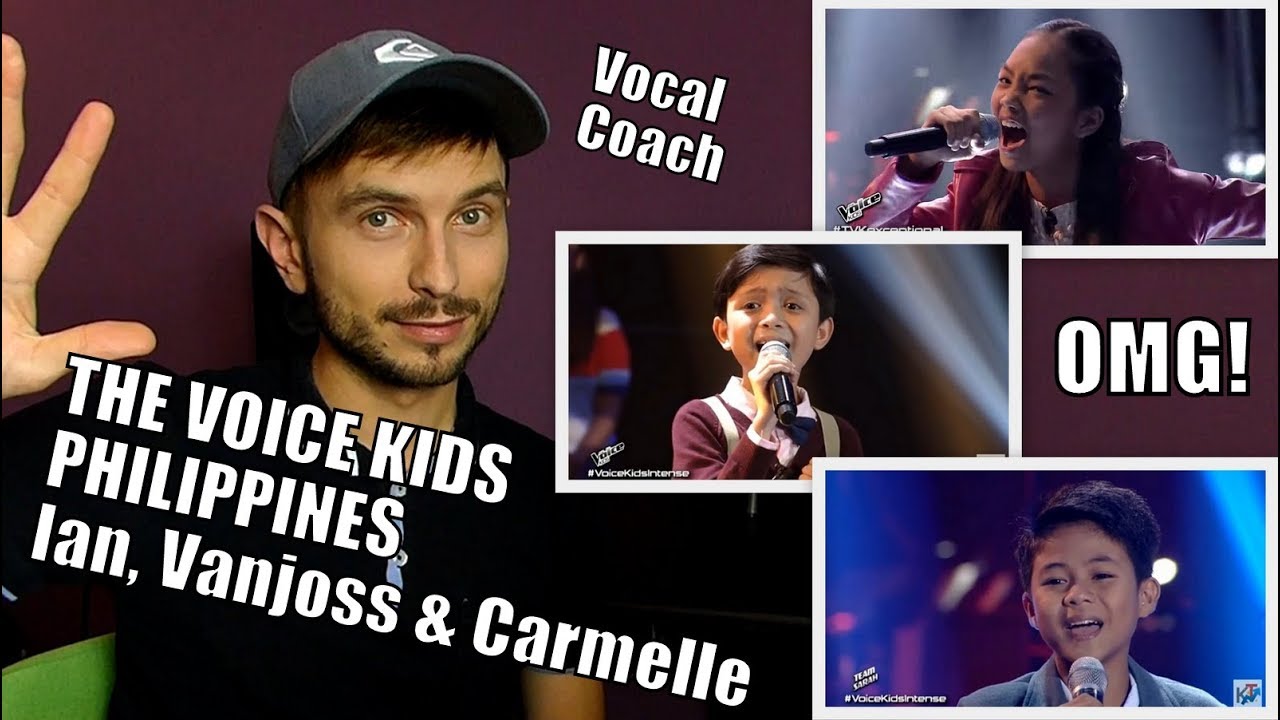 Vocal Coach YAZIK reacts to Ian Prelligera, Vanjoss Bayaban and Carmelle Collado THE VOICE KIDS PH