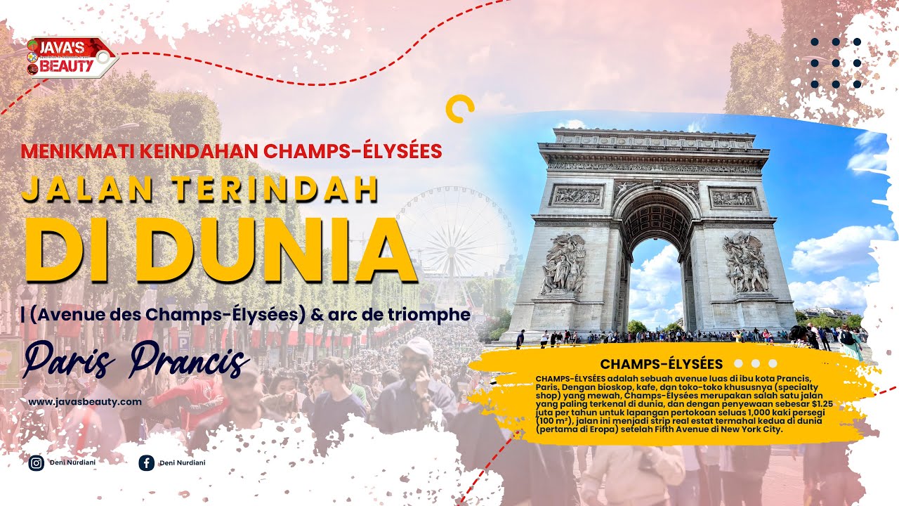 Menikmati Keindahan Champs Élysées Paris, Prancis | JALAN TERINDAH DI DUNIA