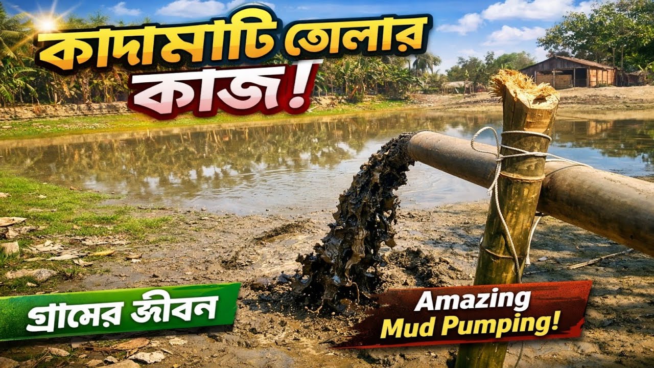 এক পুকুরের লুলা মাটি আরেক পুকুরে এনে ভরাট করছে 