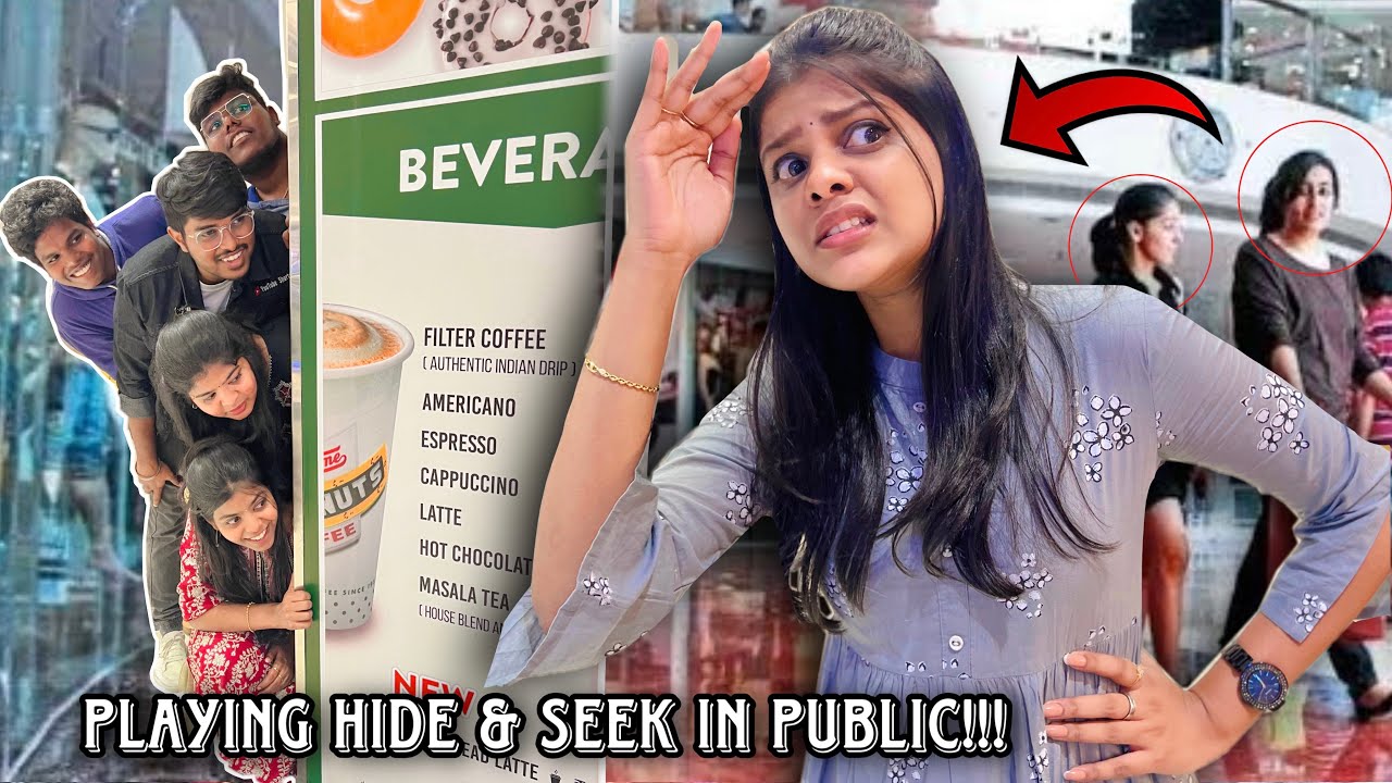 HIDE and SEEK Challenge in PUBLIC!! Ft. 