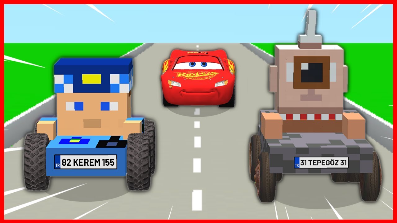 ARABA TEPEG&Ouml;Z YARIŞ YAPIYOR! 😱 - Minecraft