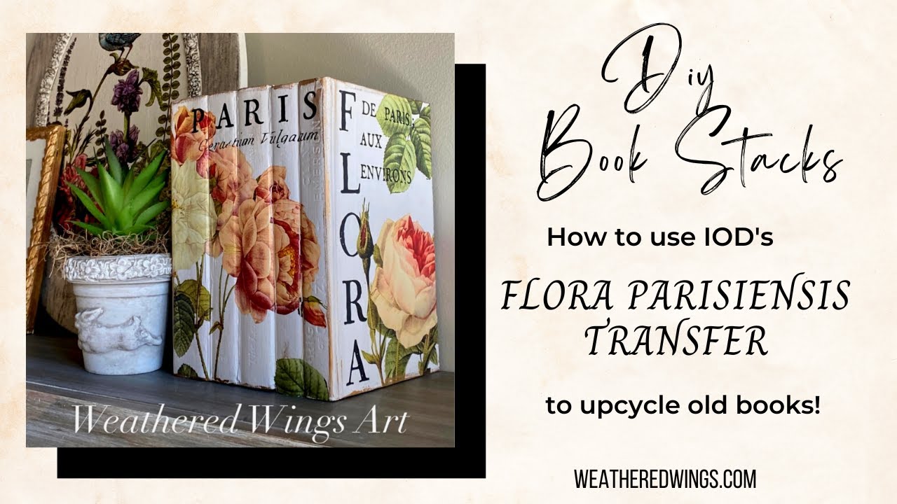 DECORATIVE BOOK STACKS | DIY DECOR | UPCYCLE OLD BOOKS