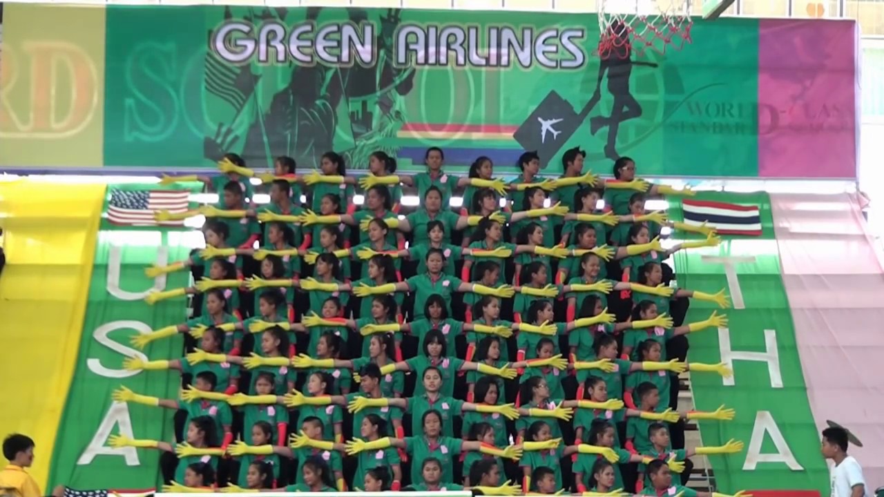 สแตนเชียร์สีเขียว Angel Games 2014 โรงเรียนกัลยาณวัตร