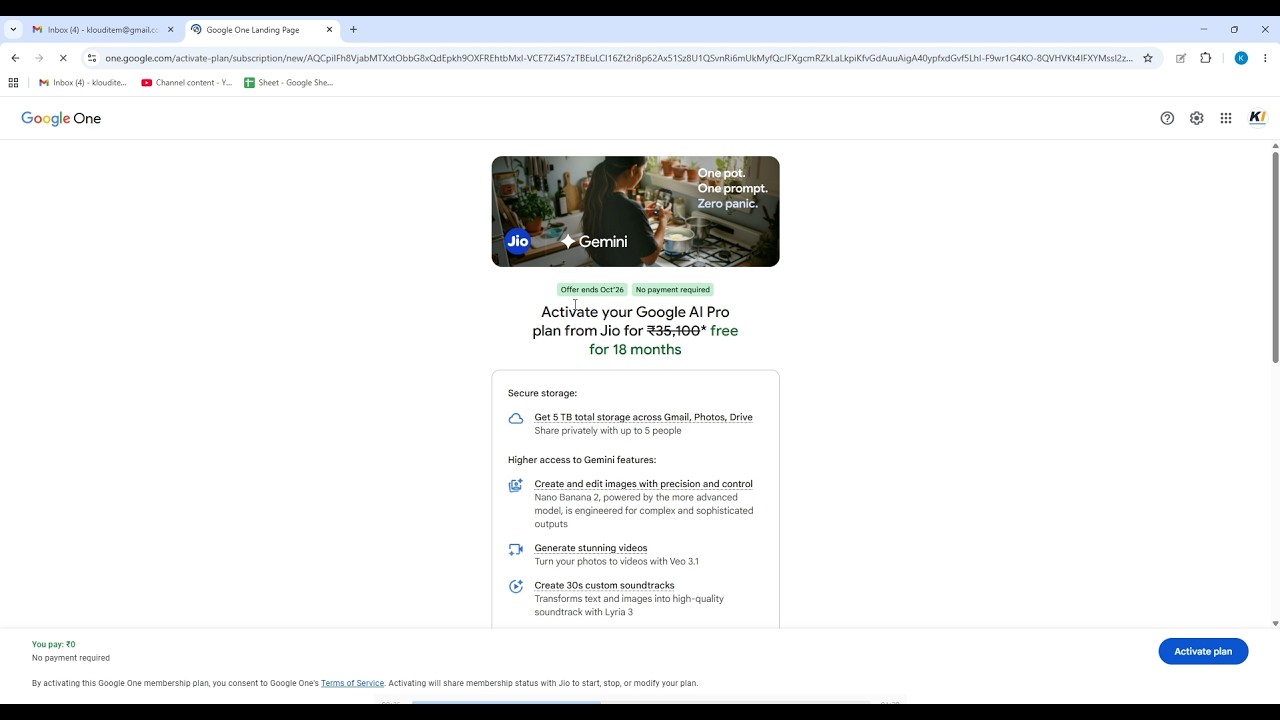 How KloudItem 18 Month Activation Link Work For Gemini Pro
