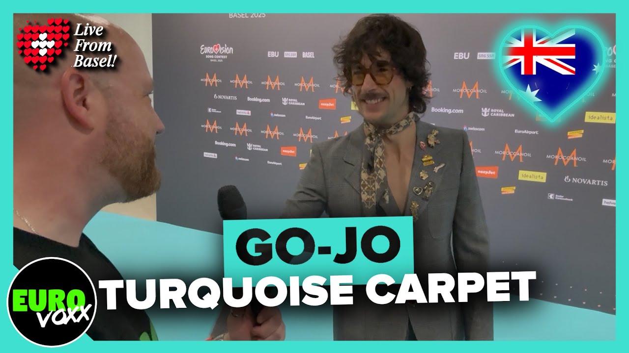 🇦🇺 GO-JO - MILKSHAKE MAN (TURQUOISE CARPET INTERVIEW) // Australia Eurovision 2025