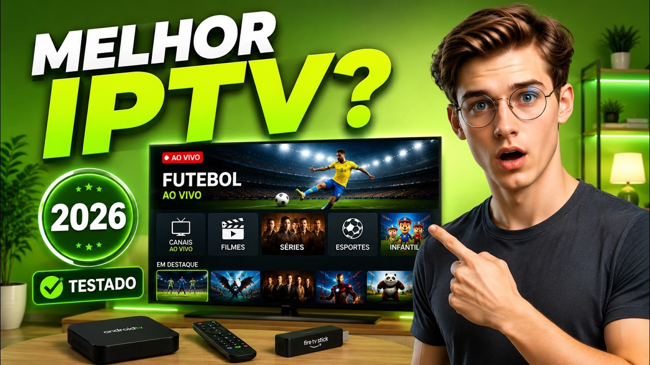 MELHOR IPTV DO MERCADO EM 2026? 📺 DESCUBRA QUAL IPTV MAIS SE DESTACA HOJE