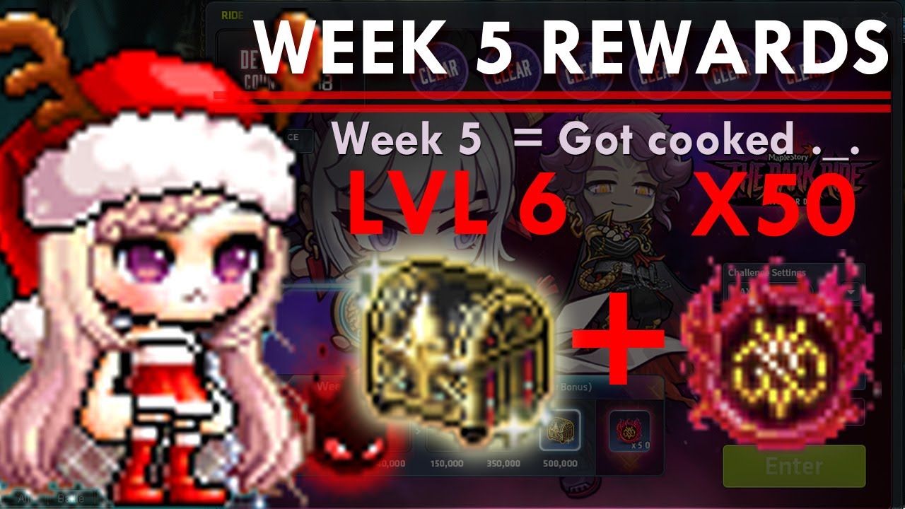 Maplestory Ride or Die Season 3 Event Rewards, Week 5 - Lvl 6 Inspector Box & 50 Kazak's Energy
