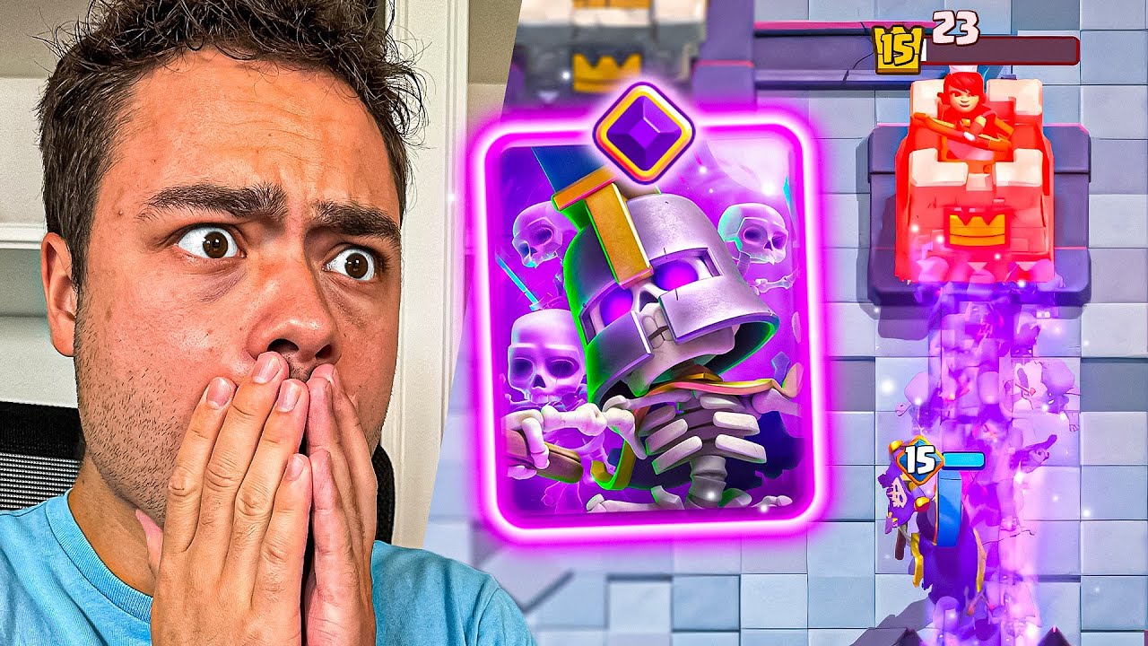 Nieuwe Skeleton Army Evolution op Clash Royale!!