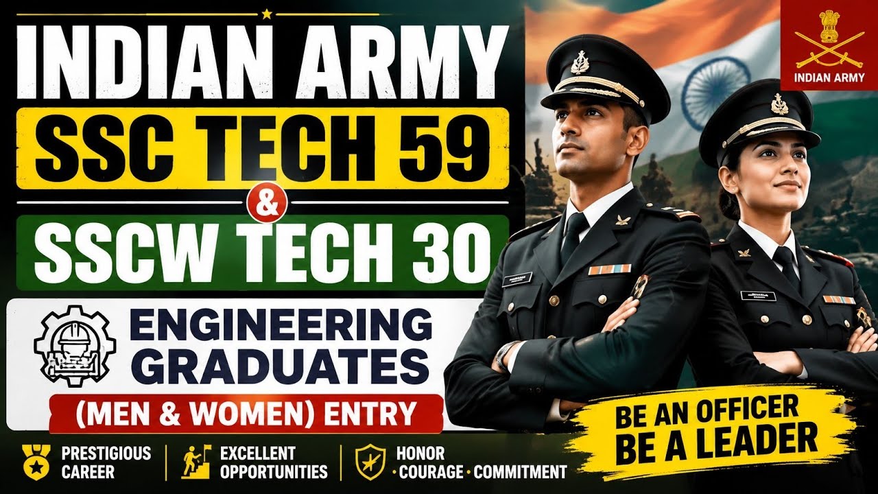 Indian Army SSC Tech 59 & SSCW Tech 30 🇮🇳 | Engineering Graduates Entry 2026 | Complete Guide