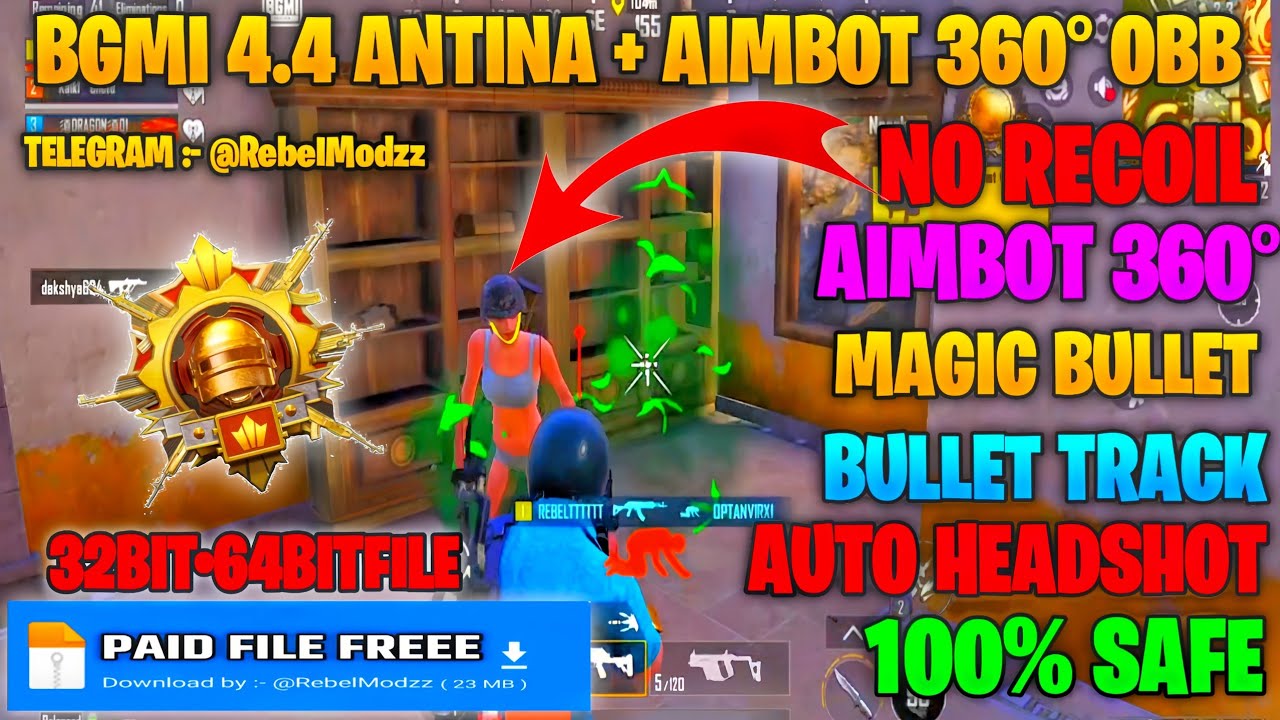 BGMI 4.4 AIMBOT OBB | BGMI 4.4 NO RECOIL CONFIG | BGMI NO RECOIL CONFIG 4.4 | BGMI AIMBOT OBB 4.4