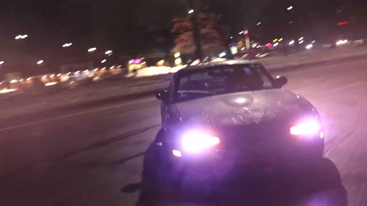 Night Style - SLIPPERY WHEN WET | Miata Street Drifting 