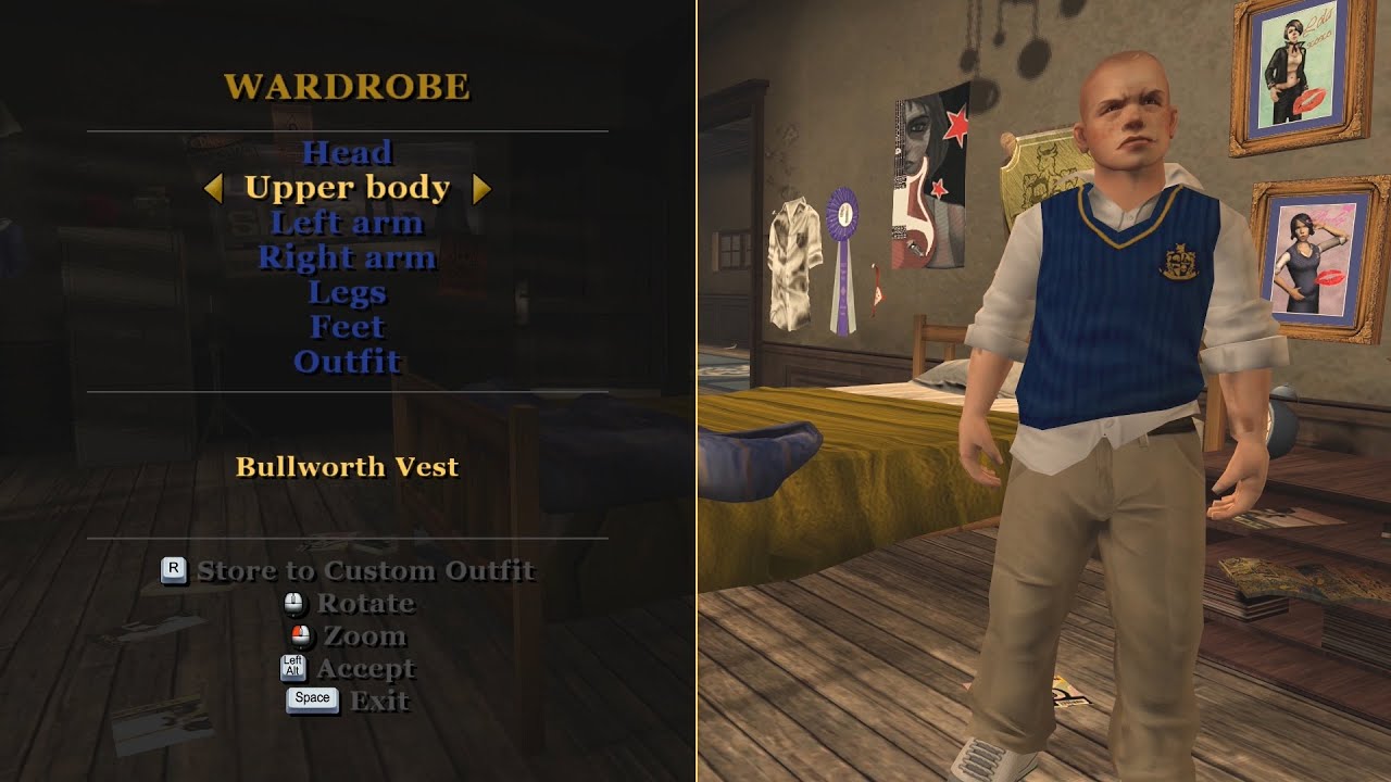 Bully Mod - Bullworth Vest Elbow Long Sleeves Mod [REQUEST 3]