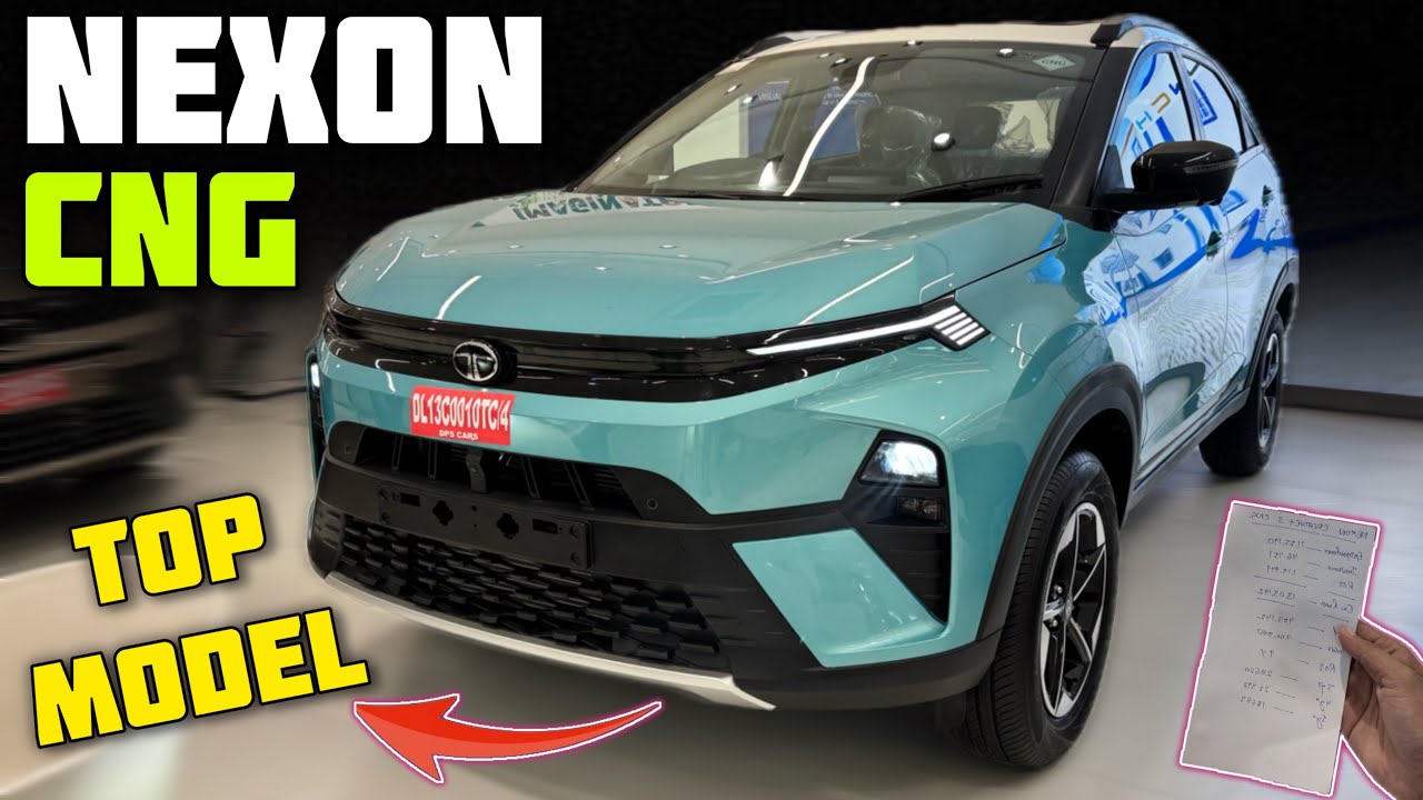 Tata Nexon CNG Top Model ✅ Tata Nexon Fearless Plus PS CNG 2025 Model Review ✅