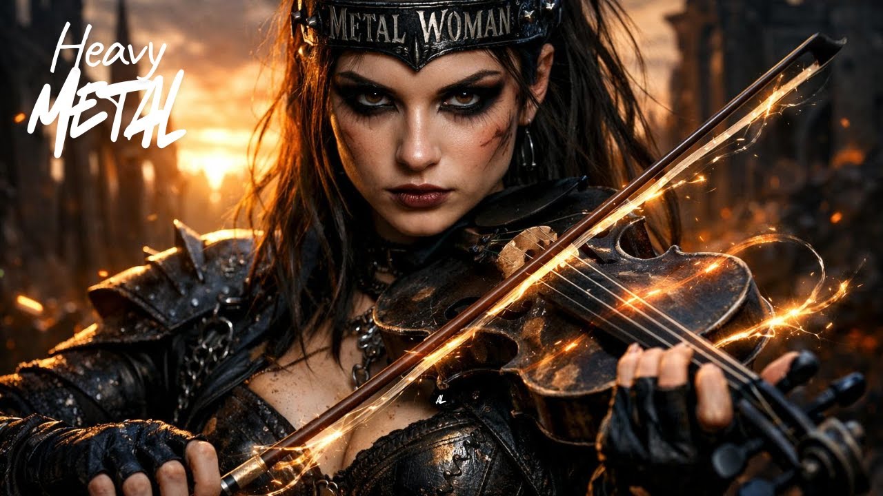 Metal Woman – L'ORAGE D'ACIER  Heavy Metal Violin & Dark Piano  Musique instrumentale de fond