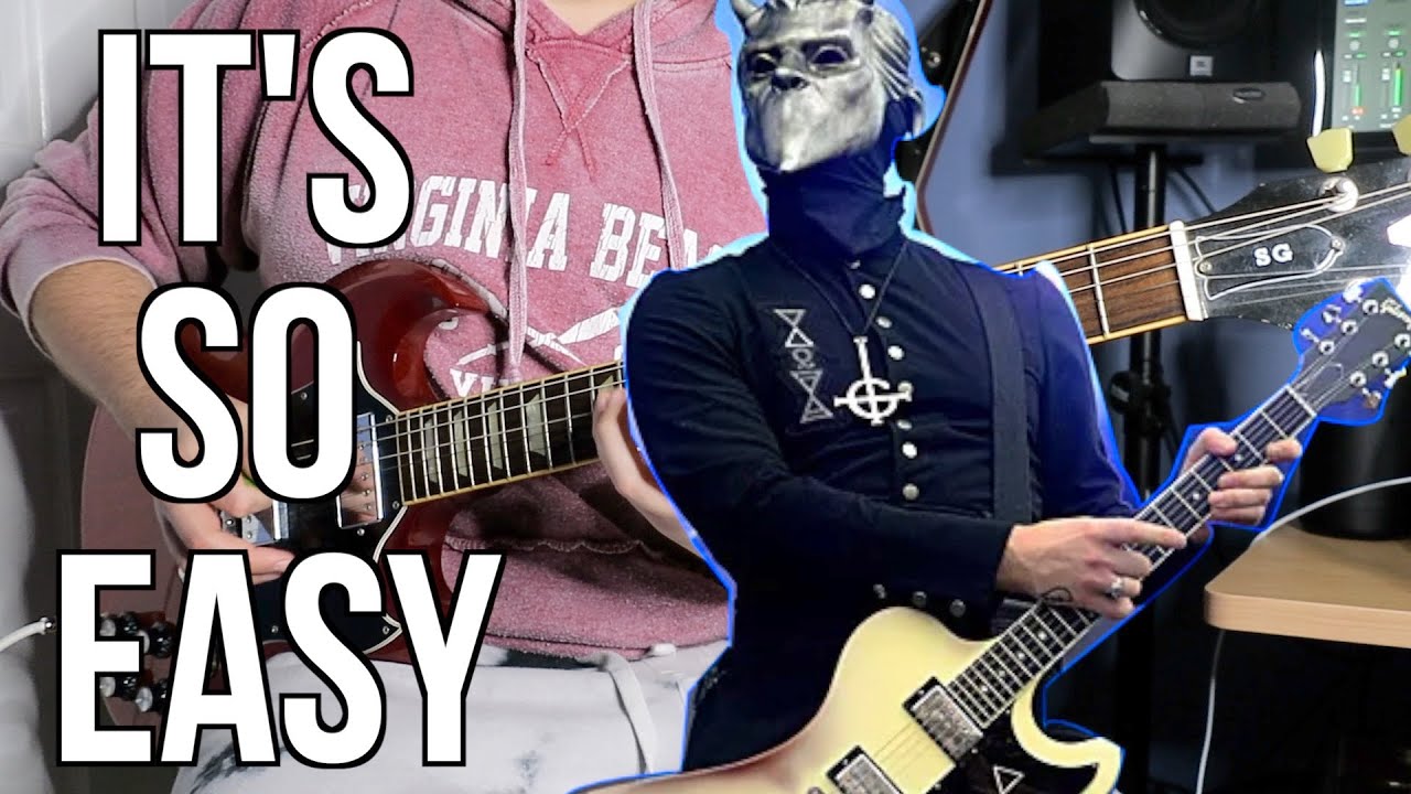 How to Play SQUARE HAMMER By Ghost on Guitar (It's So EASY).