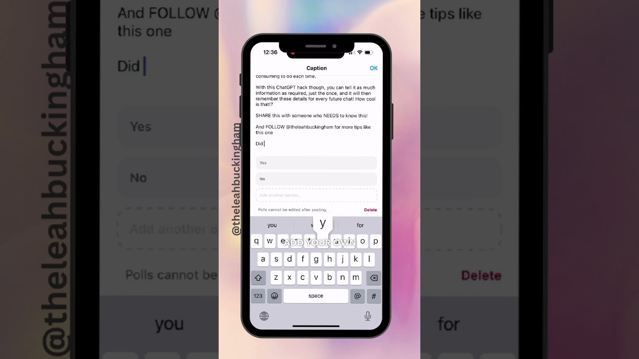 New Instagram Feature! - Polls in Captions