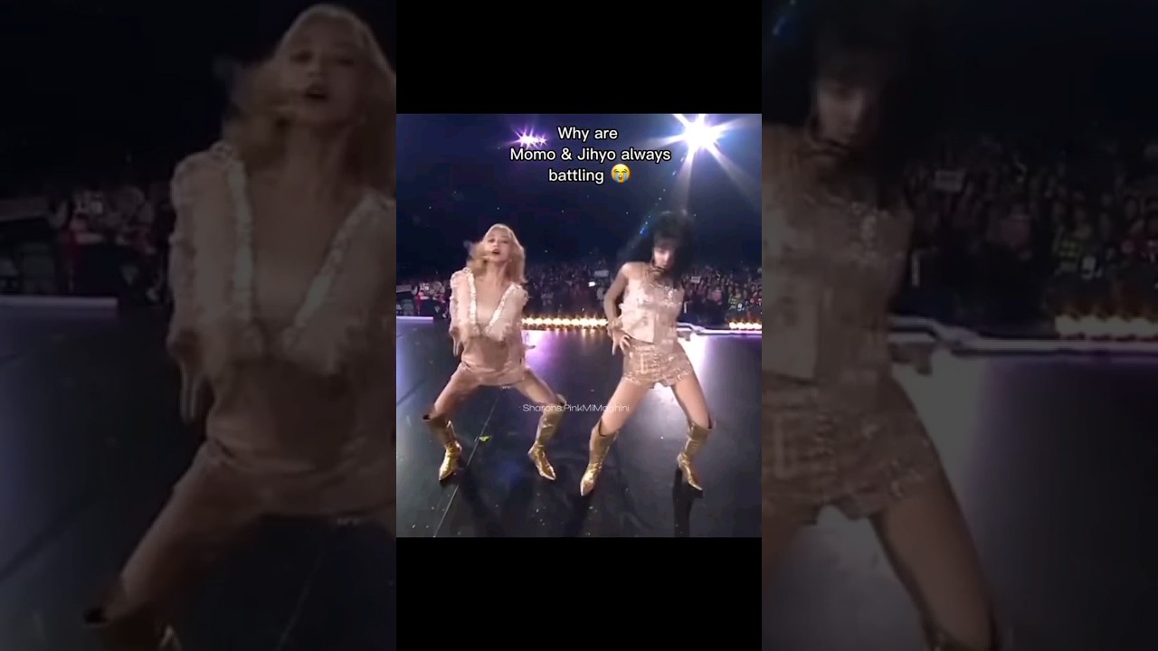 jihyo and momo always battling in dance😭 #twice #jihyo #momo #once