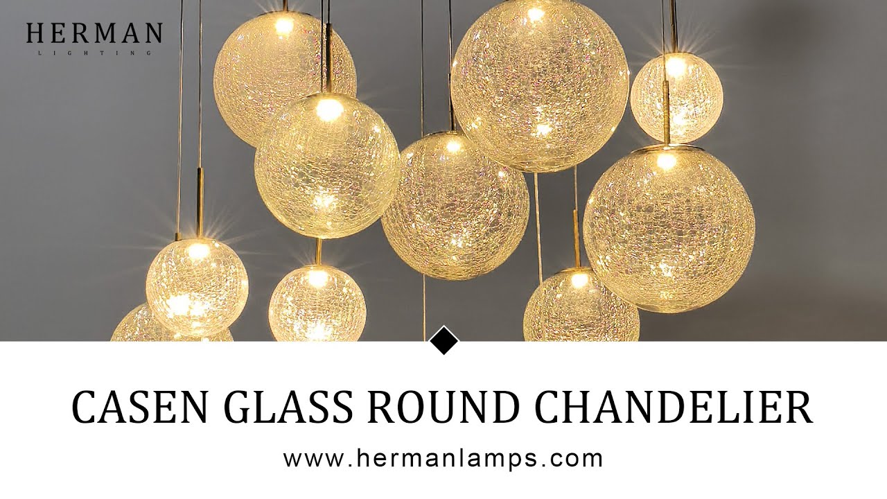 Casen Glass Round Chandelier