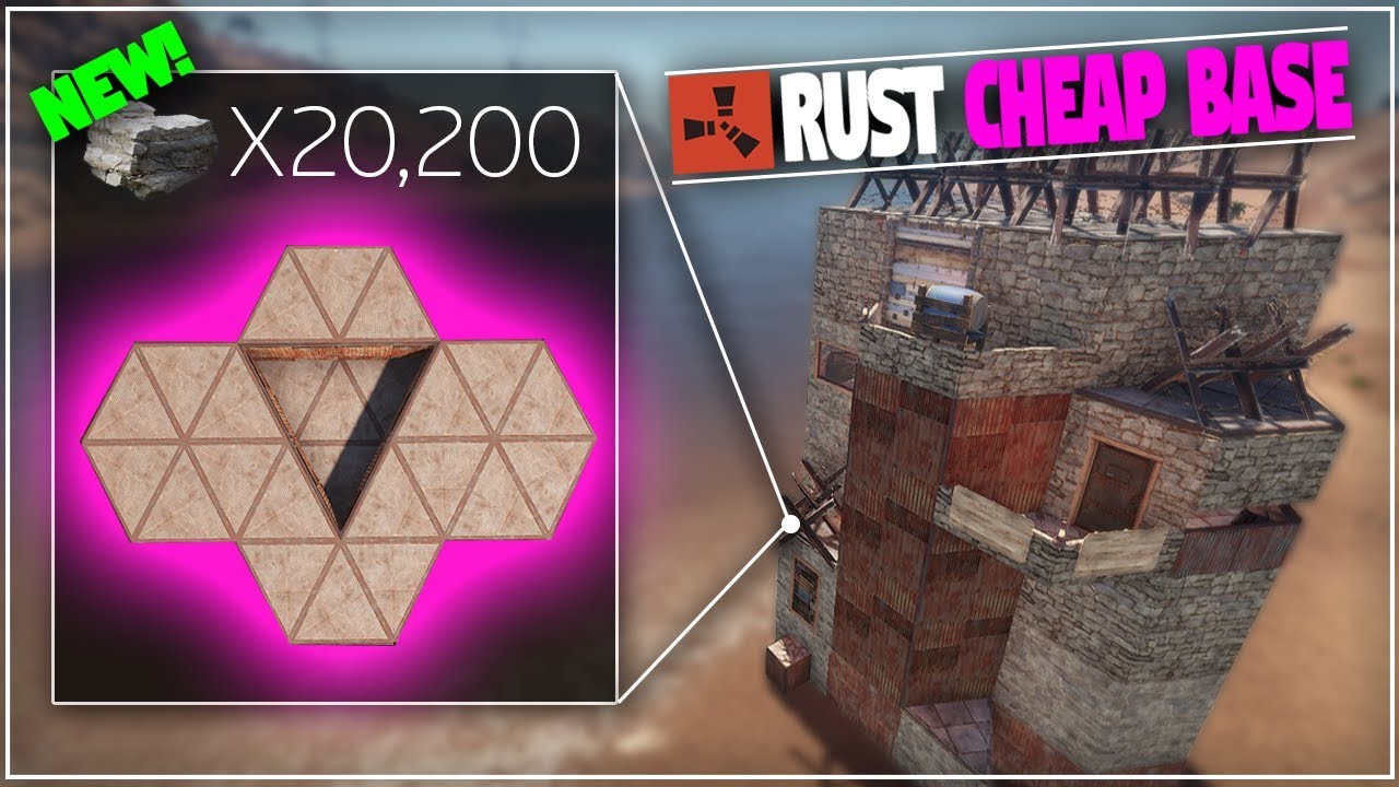 99% UNREAL CHEAP Budget SOLO or Small Group Base Design | RUST BASE BUILDING