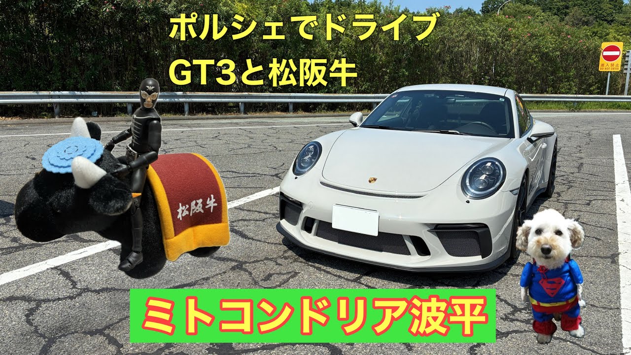 ポルシェでドライブ　GT3で松阪牛ランチ