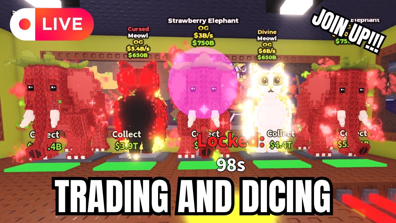 Trading and Dicing (Live! 🔴) #roblox #sab #live