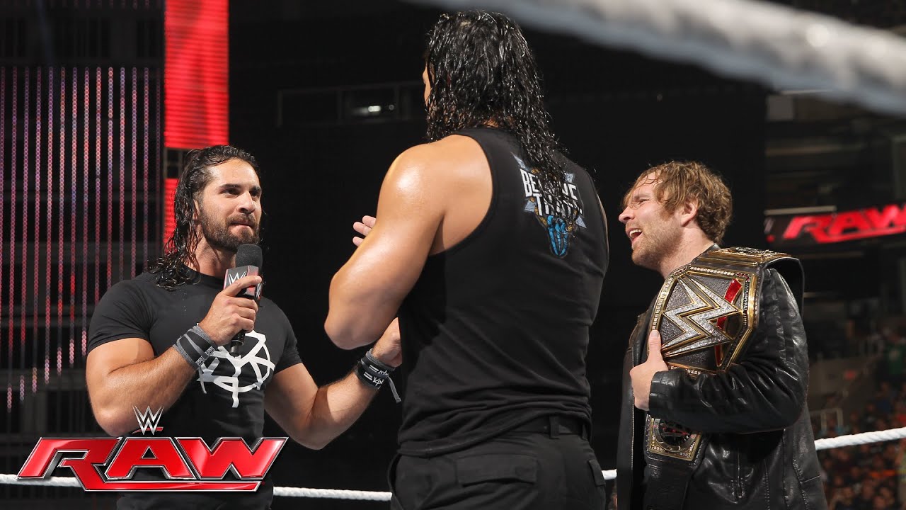 Dean Ambrose celebrates his WWE World Heavyweight Championship victory: Raw, June 20, 2016
