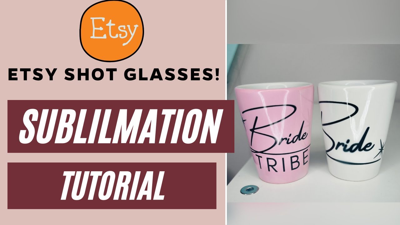 УРОКИ ПО СУБЛИМАЦИИ: Рюмки с Etsy! — Для начинающих!