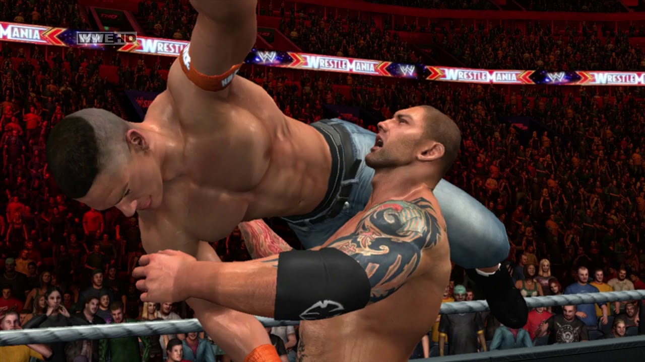 WWE John Cena World Title Win #9: WrestleMania 26 - Batista vs John Cena (SVR 2011)