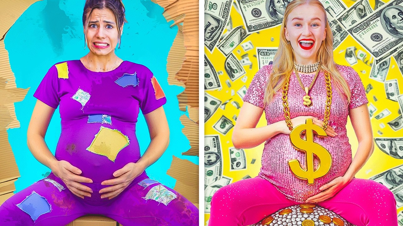RICH vs POOR Pregnant! Funny Pregnancy Situations in Hospital by Crafty Hype