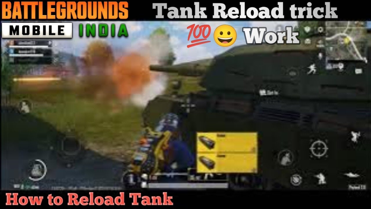 Tank Reload trick 💯😀 | Payload Mode |Bgmi | Pubg | How to Reload Tank